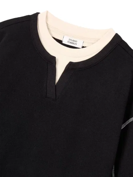 Pulover Tomboy cu cordon negru