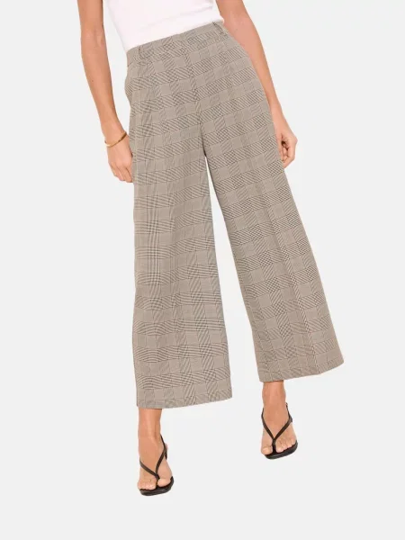 Lipsy Pantaloni bej / maro negru