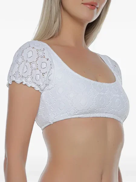 Bikini Banana Moon cu broderie alb