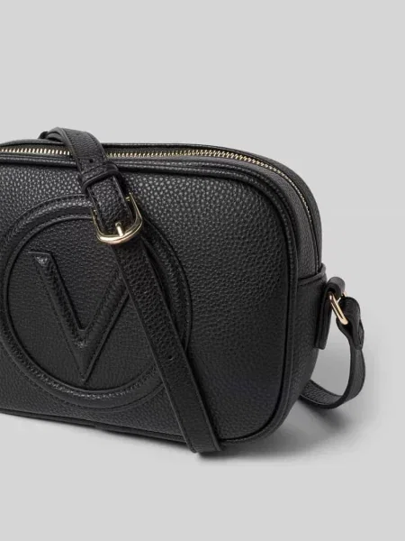 Torba camera bag z detalem z logo model ‘Covent’ Valentino Bags czarna