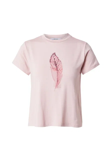 ABOUT YOU Tricou Antonie roz / roz pal negru