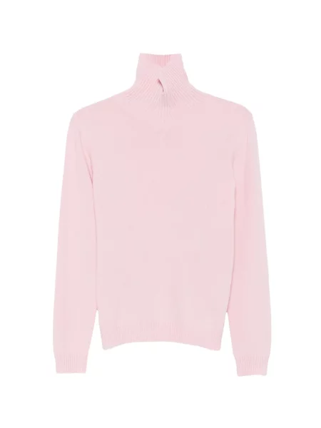 Gyapjú szvetter Jil Sander rózsaszín