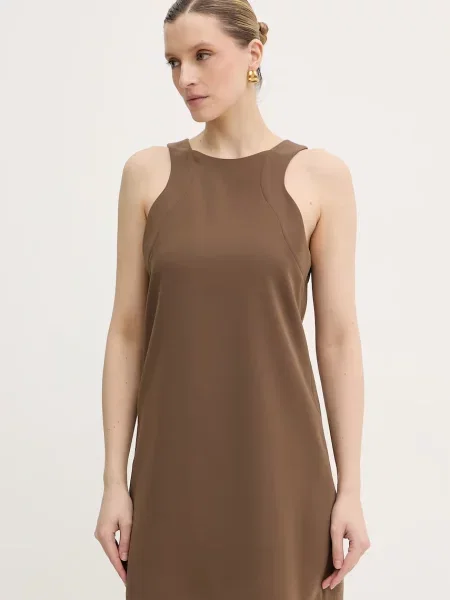 Armani Exchange sukienka brązowa