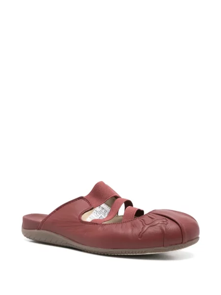 Δερμάτινα mules Puma με αυτόγραφο κόκκινο