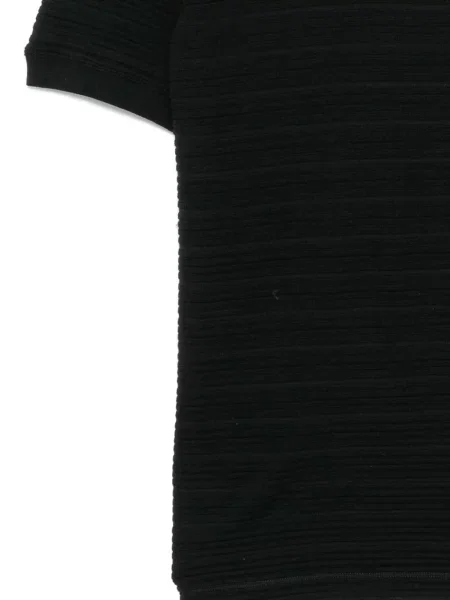 Tricou Giorgio Armani de lână cu dungi negru