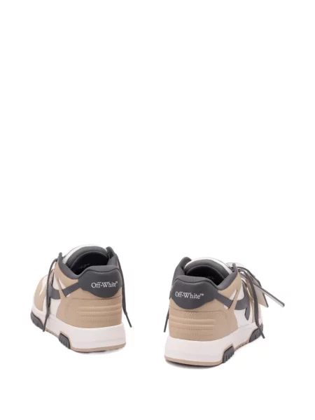 Sneakerși Off-white din piele alb