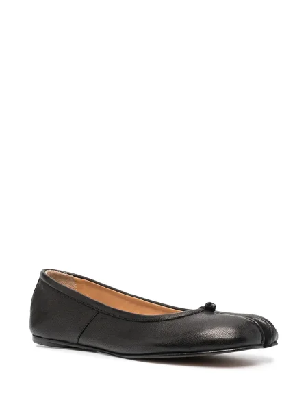 Balerini Maison Margiela din piele negru
