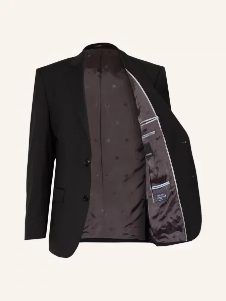 Roy Robson Oblekové Sako Regular Fit black černé