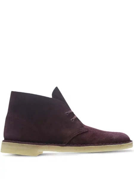 Botine Clarks Originals din piele de căprioară violet