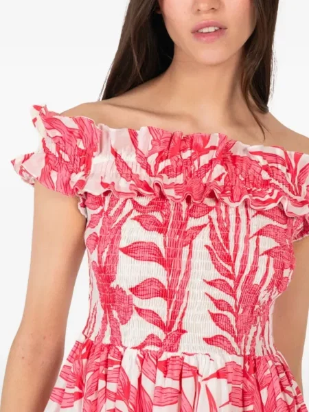 Rochie Poupette St Barth cu volane alb