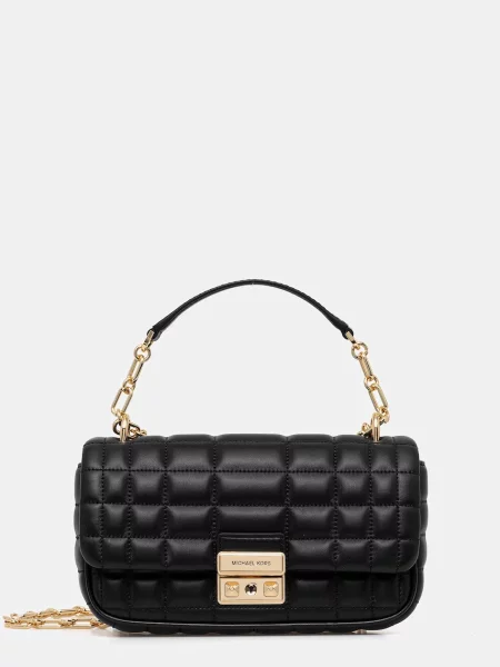 Кожена чанта MICHAEL Michael Kors черно