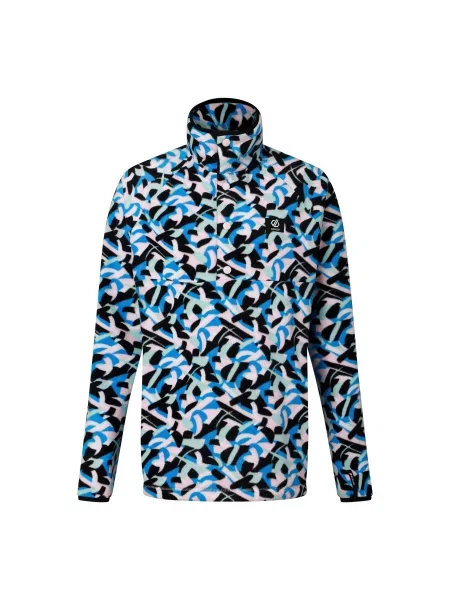 Bluza Polarowa Z W Wzór Wirów czarna