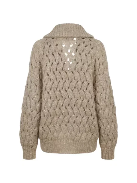 Cardigan Brunello Cucinelli cu paiete tricotate