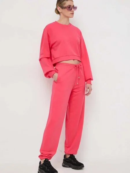 Patrizia Pepe pantaloni de trening roz