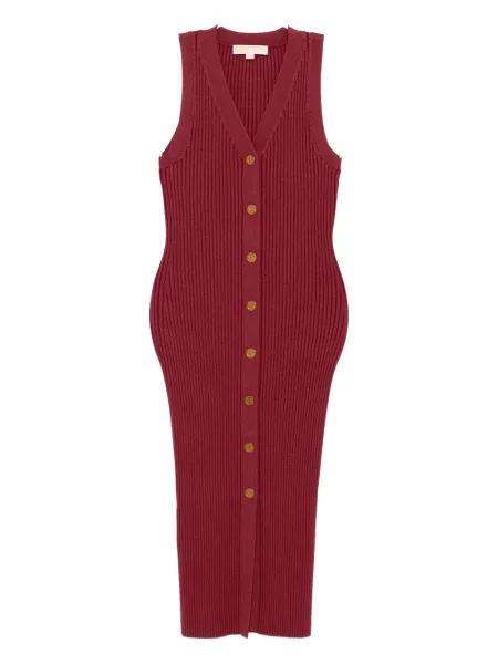 Rochie midi Michael Kors până la genunchi de costum stretch roșu