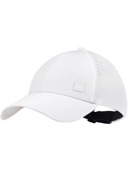 Czapka do biegania z daszkiem BUFF SUMMIT CAP SOLID WHITE S/M biała