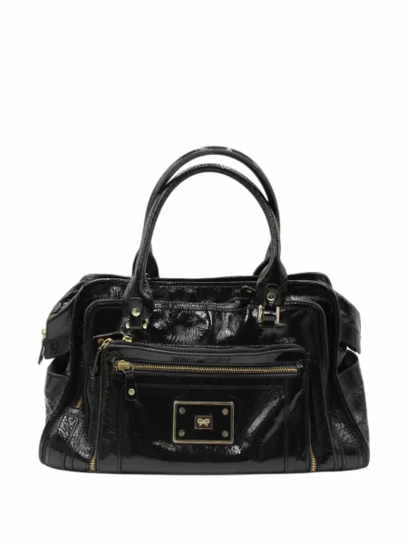 Geantă Anya Hindmarch din piele albastru