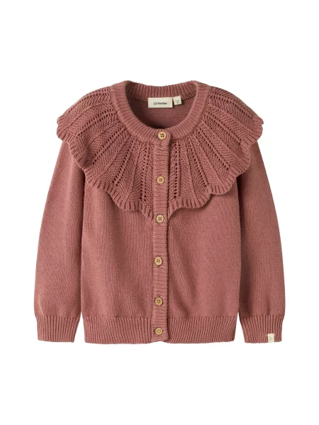 Lil'Atelier Geacă tricotată NMFNODA pal roz