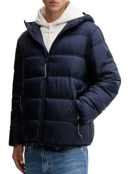 Tommy Hilfiger prošívaná bunda modrá