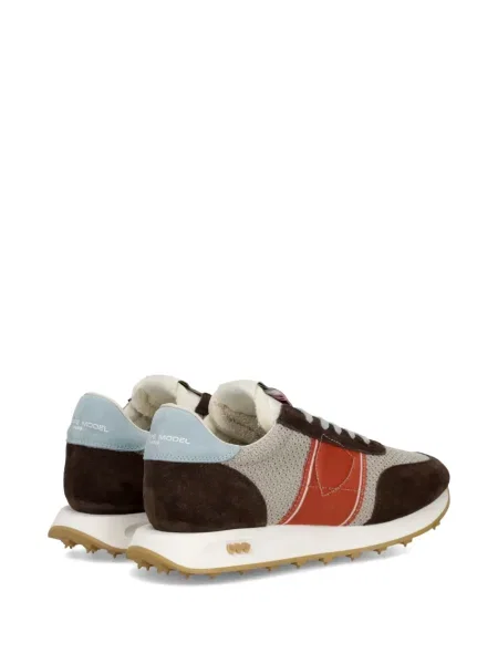 Sneakerși Philippe Model Paris cu dungi maro