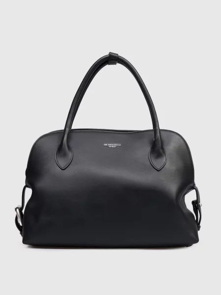 Шкіряна сумка-тоут Dolly Ann Demeulemeester чорна