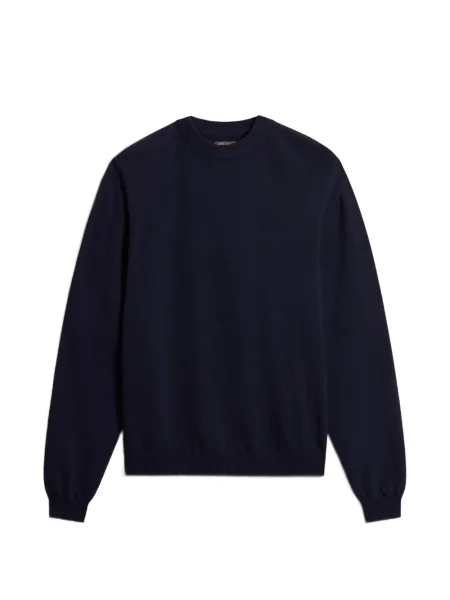 Pulover Woolrich cu decolteu rotund albastru
