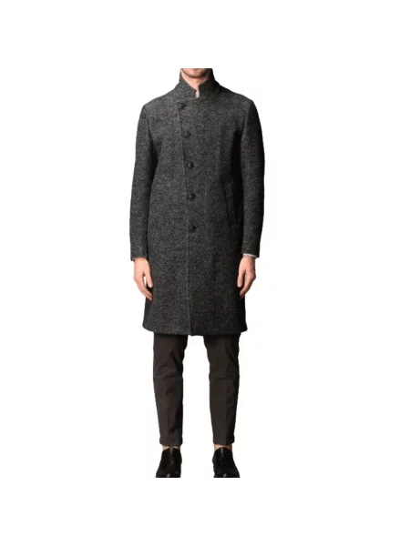 Płaszcz Armani wełniany elegancki szary