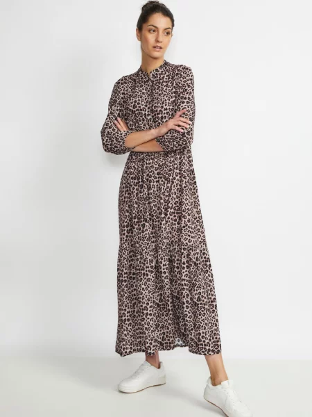 Cream Rochie Alora bej / maro negru