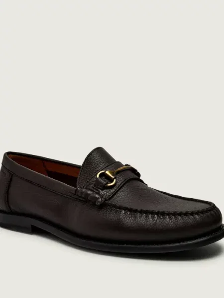 BOSS BLACK De piele mocasini Tevan negru