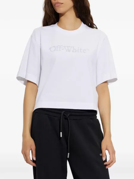 Tricou Off-white cu imagine alb