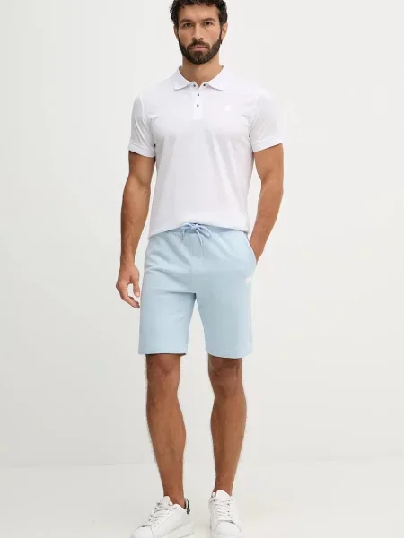 Polo majica Karl Lagerfeld bela