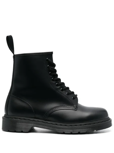 Nėriniuotos auliniai batai Dr. Martens su raišteliais juoda