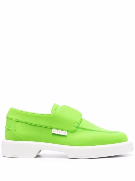 Pantofi loafer Le Silla din piele slip-on verde