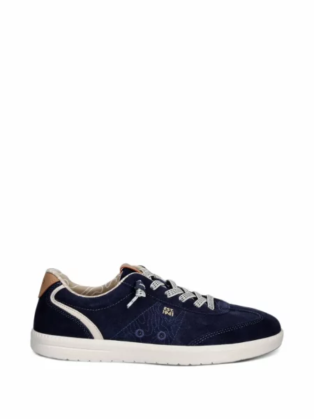 Sneakerși Jeep cu broderie albastru