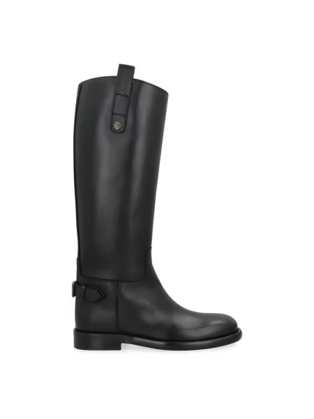 Kalosze Burberry skórzane czarne
