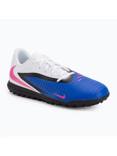 Încălțăminte de fotbal pentru bărbați Nike Phantom 6 Low Club TF racer blue/white/pink blast alb