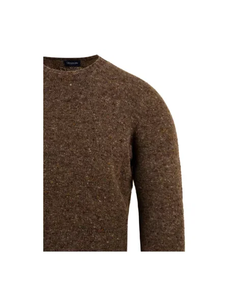 Sweter Drumohr wełniany brązowy