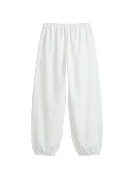 Pantaloni Reformation alergare cu cordon alb