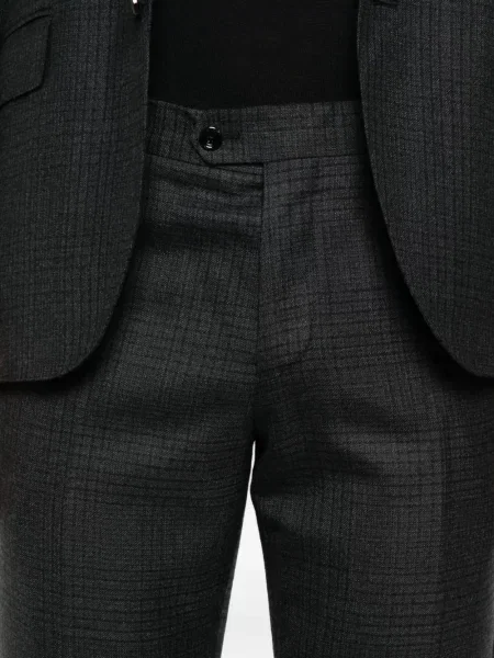 Costum Lardini de lână în carouri de costum gri