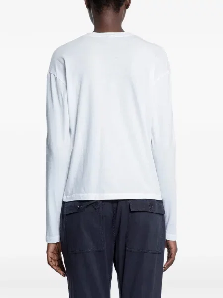 Tricou James Perse lung alb