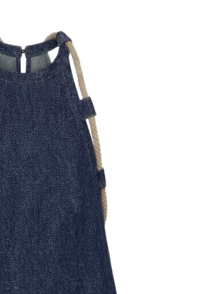 Rochie mini Monse în linie A albastru