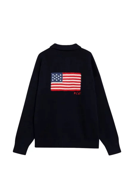 Gulerat pulover Polo Ralph Lauren din canvas în carouri roșu