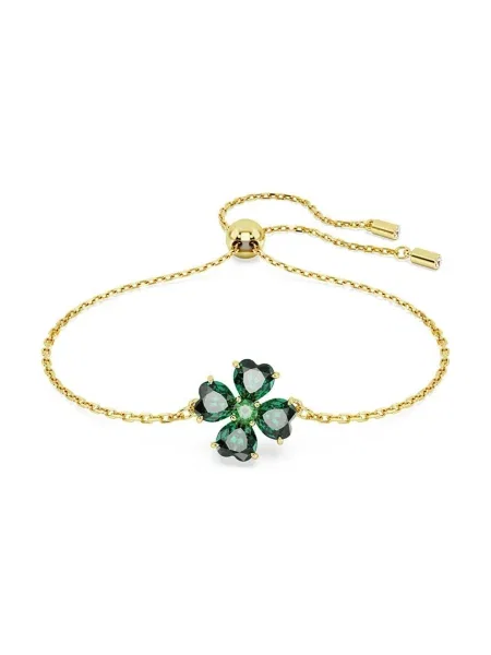 Swarovski Karkötő arany zöld