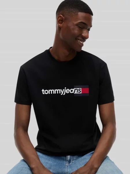 Tommy Jeans T-Shirt Entry Dna czarny