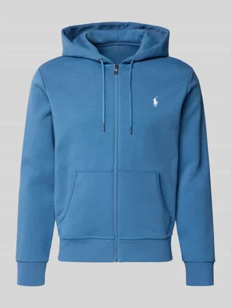 Bluza rozpinana o kroju regular fit z mieszanki bawełny Polo Ralph Lauren niebieska