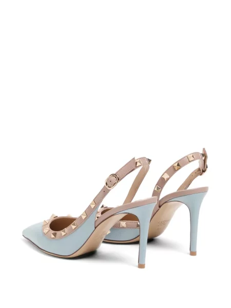 Pantofi cu toc Valentino Garavani slingback albastru