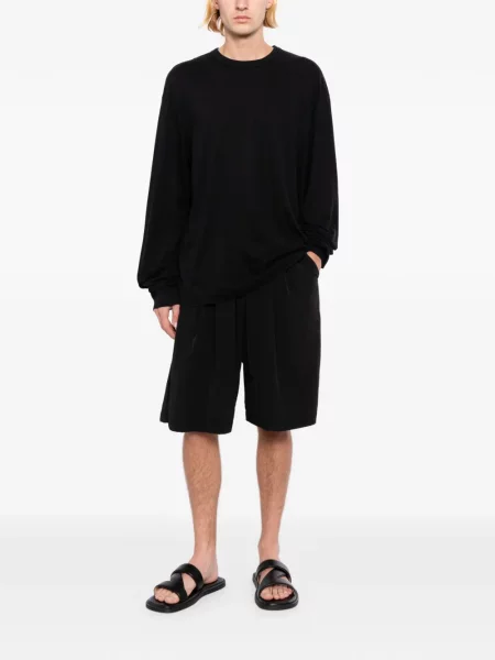 Lung tricou James Perse din jerseu negru