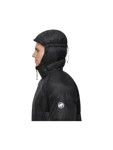 Pánska Páperová Bunda Mammut Glacier Glow In Hooded Jacket čierna