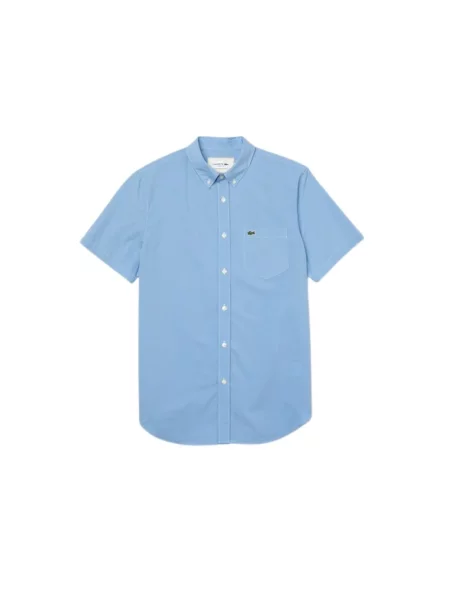 Koszula z krótkim rękawem Lacoste niebieska
