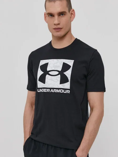 Under Armour Tricou bărbați cu imprimeu negru